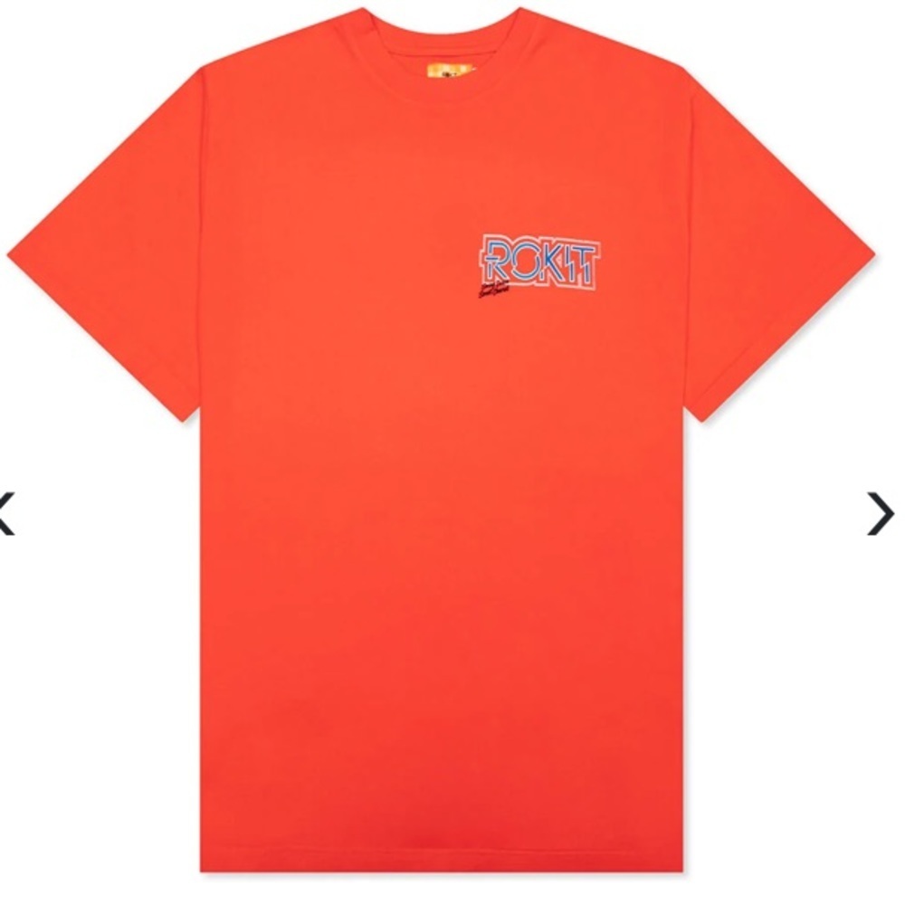 New Rokit Star Tee in Orange Sz Large